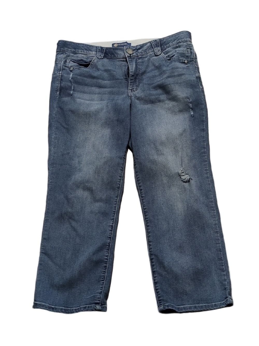Democracy Ab Solution Distressed Blue Jeans Size 16